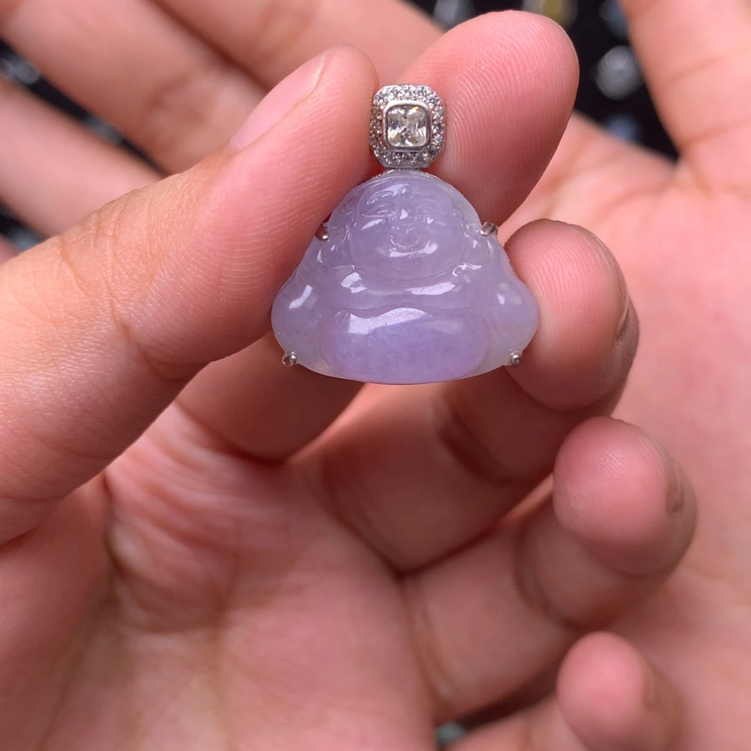 吊坠(赠链)银S925镶嵌翡翠