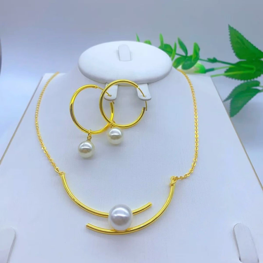 铜合金项链 新款精美金子同款四件套首饰 altun posun 仿真高颜值