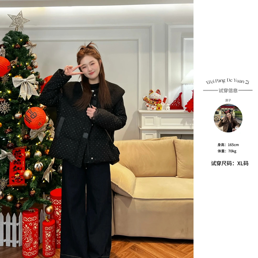 NANXU/楠序魏魏【拥抱寒冬】微胖女装 2024年冬季新品羽绒服YZ33326