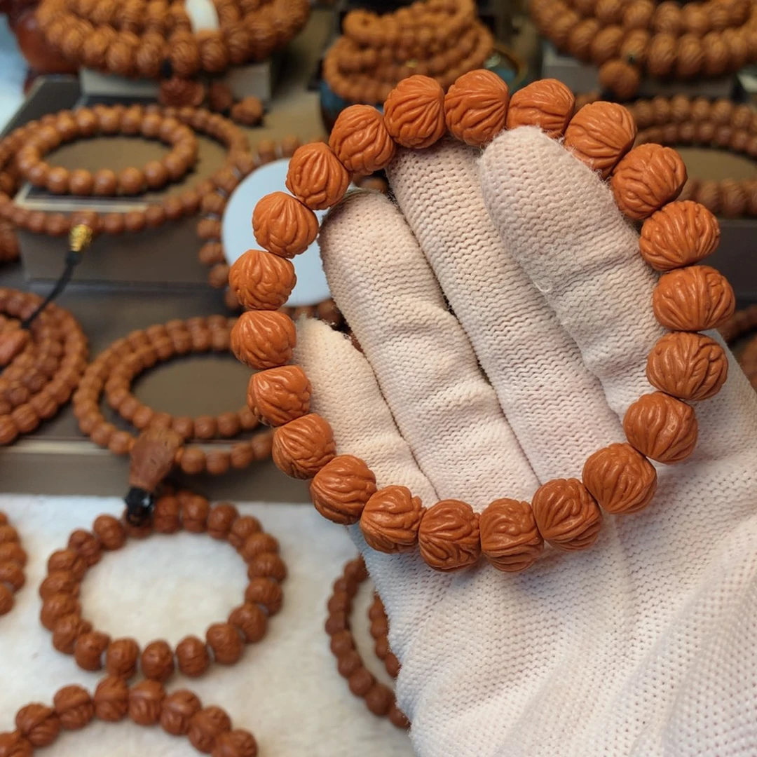 桃核手串秦岭龙纹