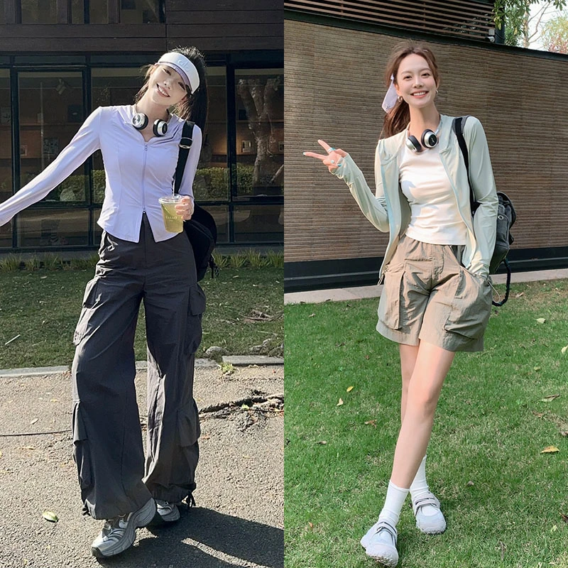 美洋MEIYANG 冰川防晒外套 原纱UPF40+|短款【欧若风】拇指洞显瘦