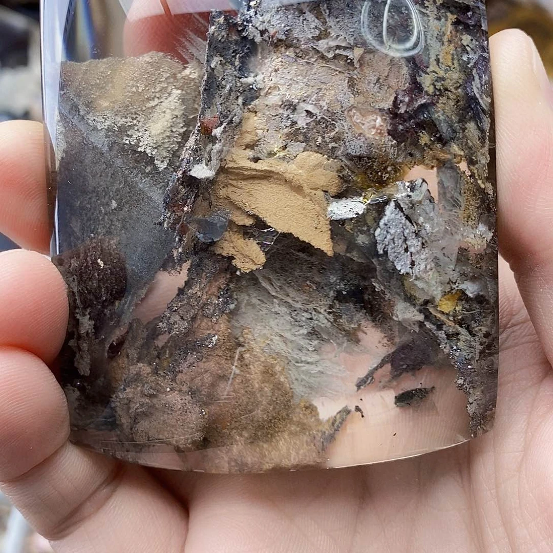 水晶天然水晶透亮光泽未镶嵌牛*