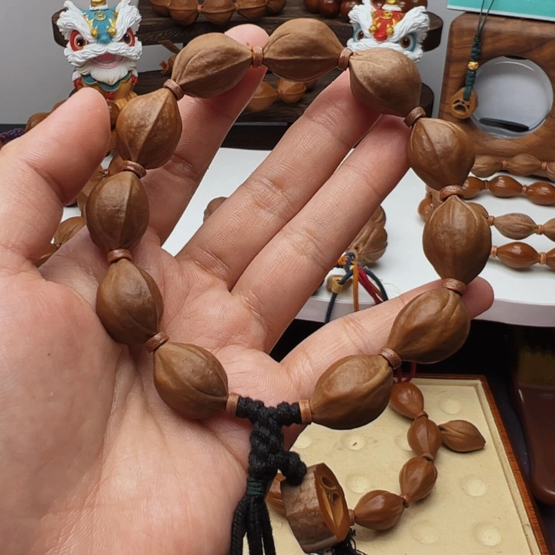 橄榄核手串/手链亮梅林铁核15×21鲨鱼背素串