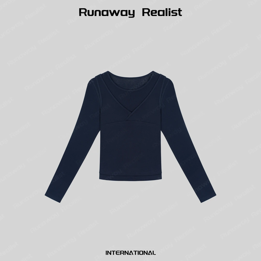 【RUNAWAY REALIST】超细美丽奴羊毛兰精天丝暖糯两件套打底衫 S318