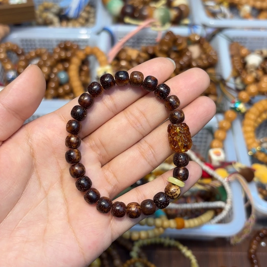 吊坠白玉菩提热红酒单圈