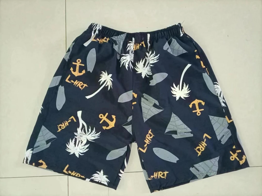 速干弹力五分花短裤