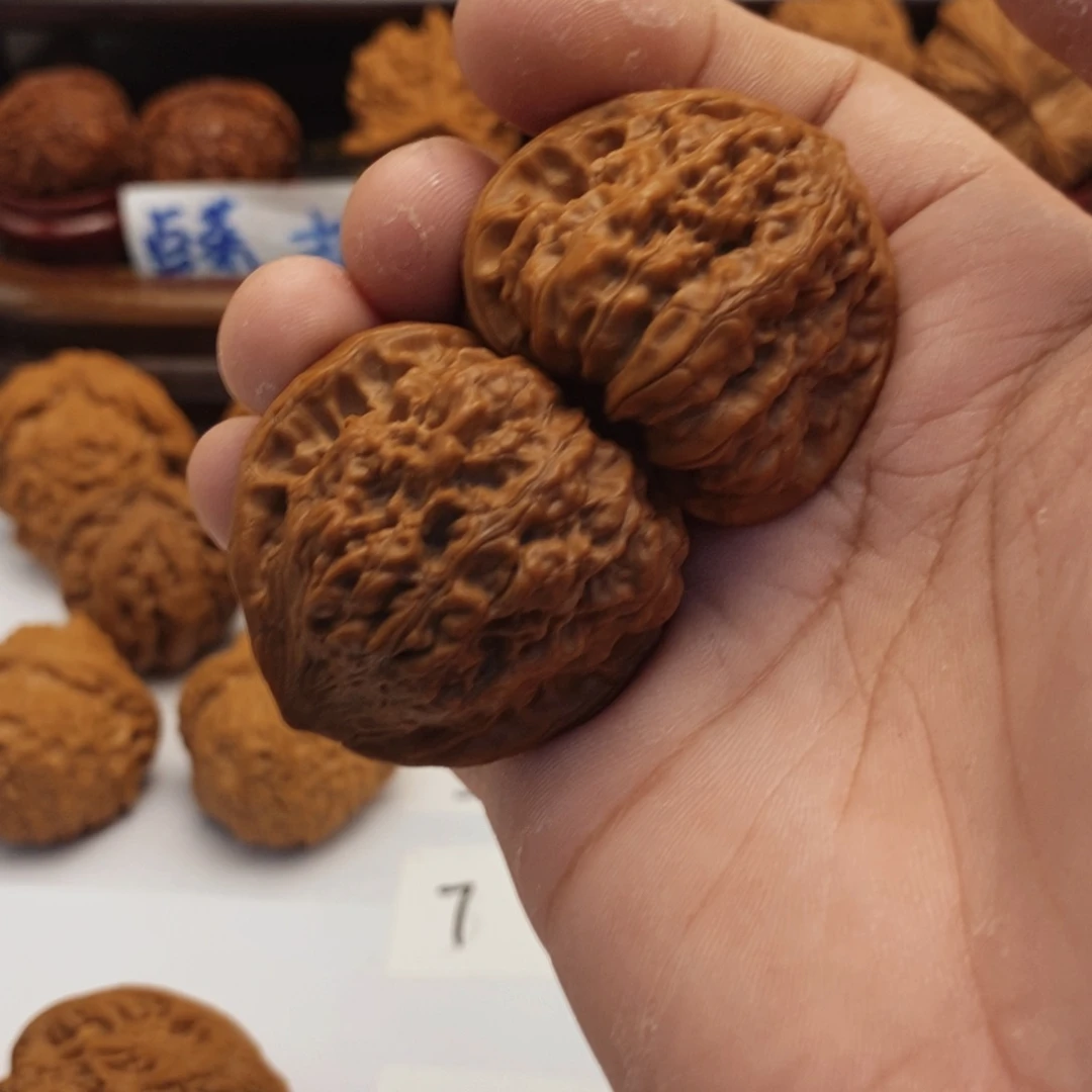 文玩核桃把件41尺平谷凹底7