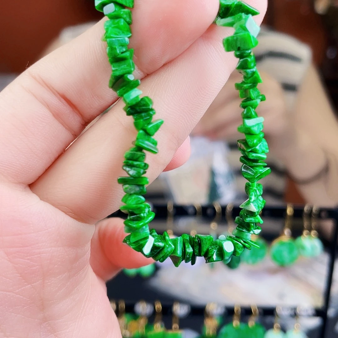 翡翠未镶嵌耳饰饰品