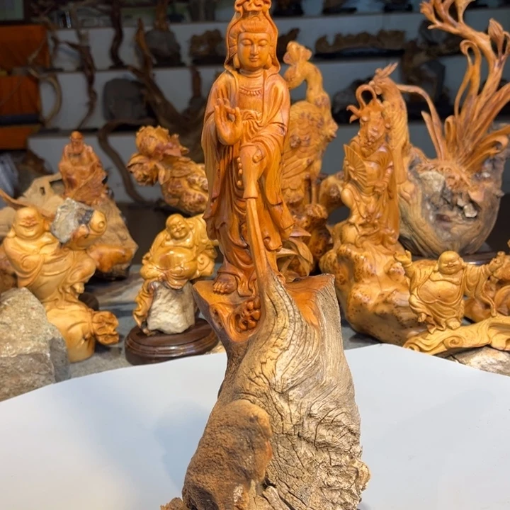 柏木（崖柏）根雕工艺摆件