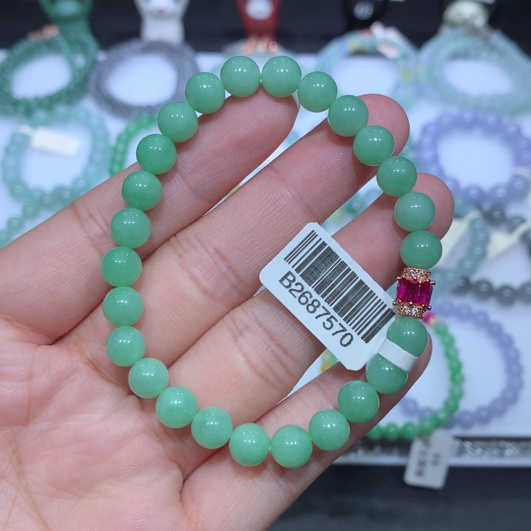 翡翠未镶嵌手串天然