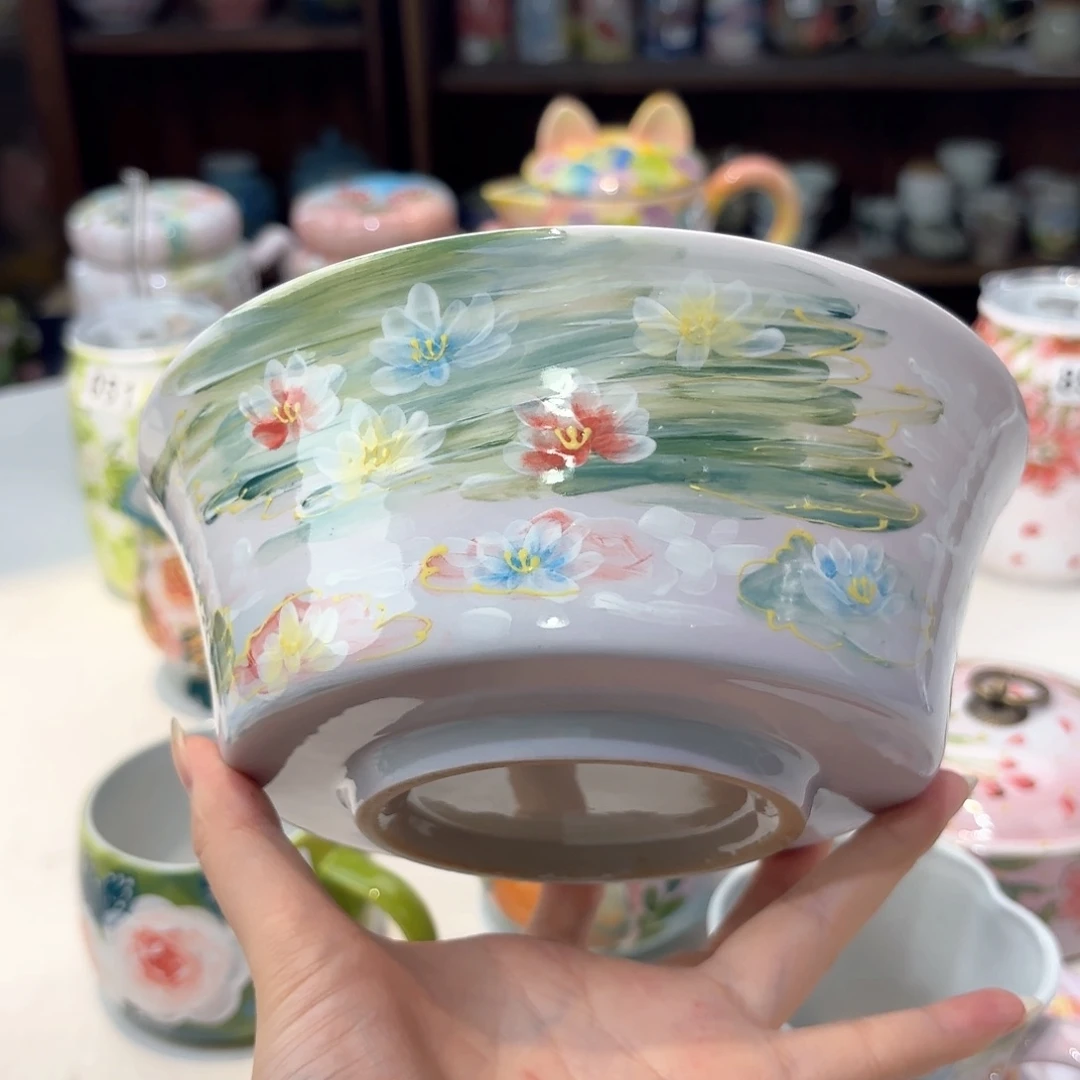 景德镇手绘高温釉下彩陶瓷茶具