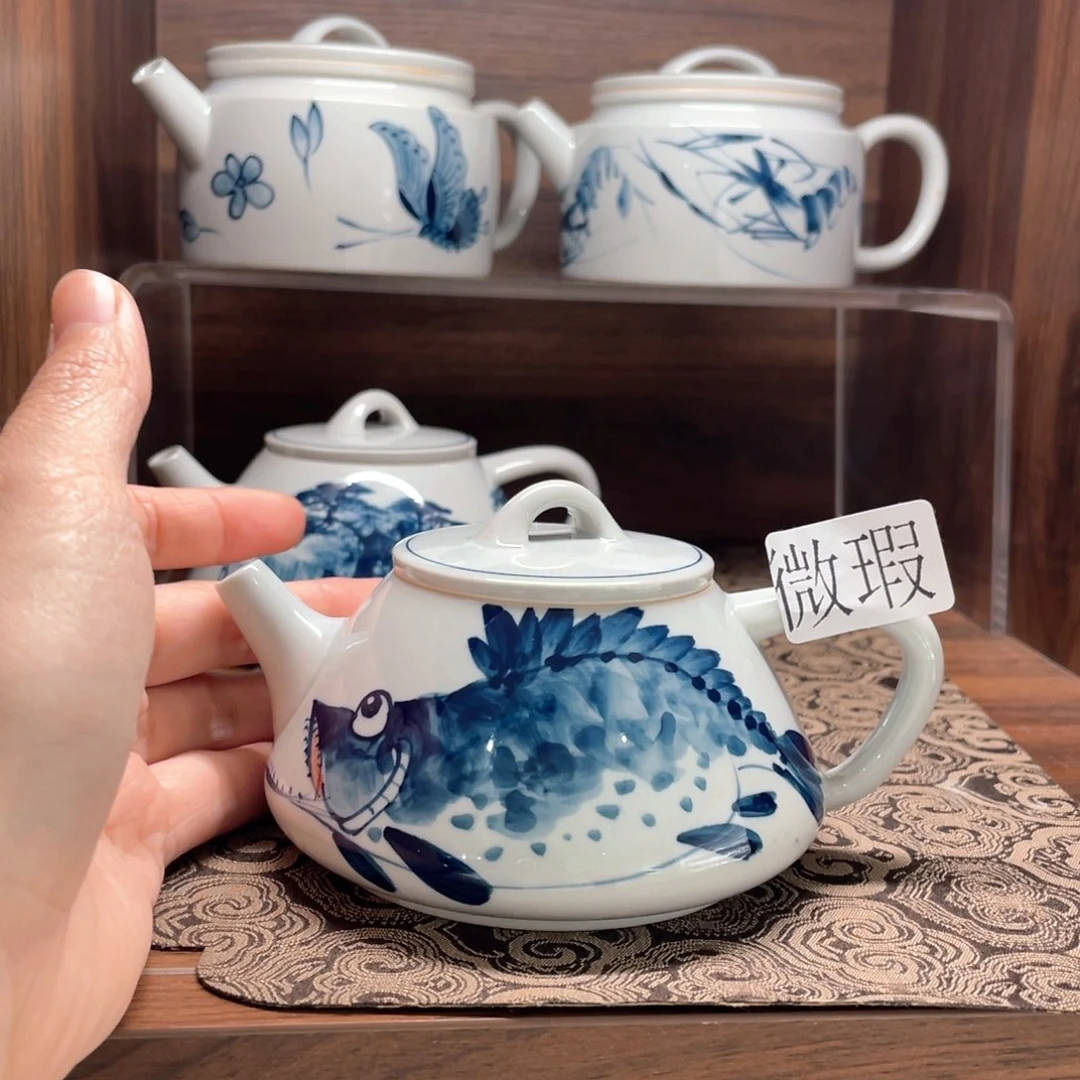 微瑕釉下彩纯手绘