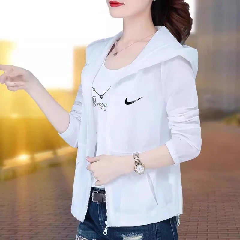 N1KE官网冰丝防晒衣服女款2025夏季新款户外速干防紫外线轻薄外套