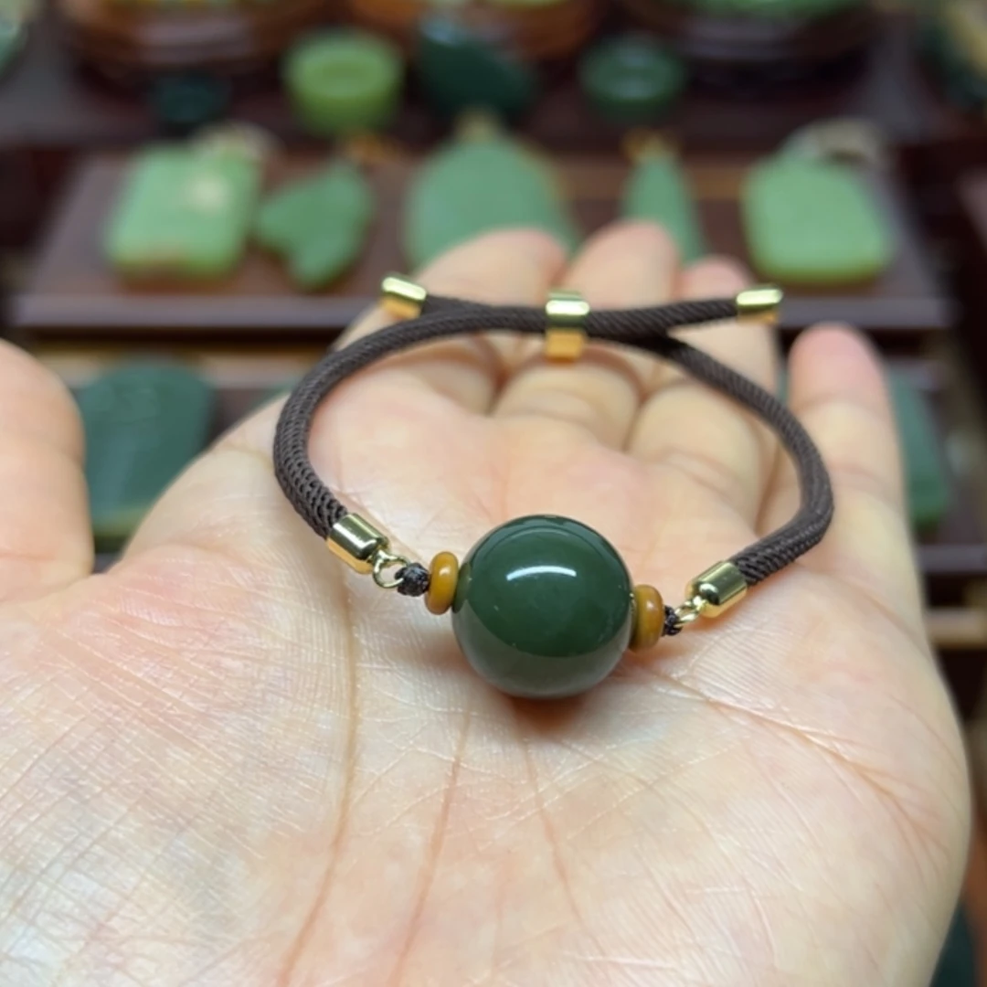 【闪购商品】手绳未镶嵌和田玉转运珠