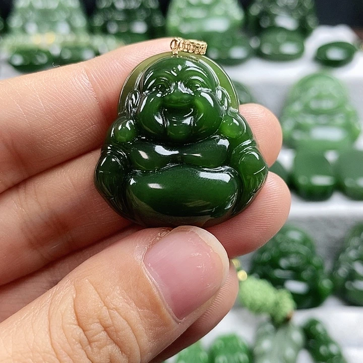 和田玉（碧玉）未镶嵌吊坠(不含链)