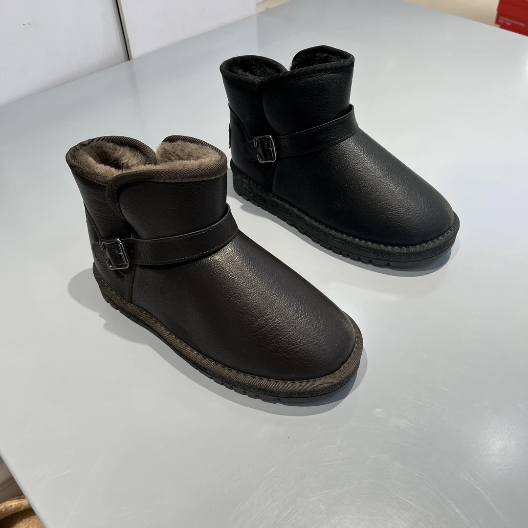 3309男士冬季加绒加厚防水防滑雪地靴