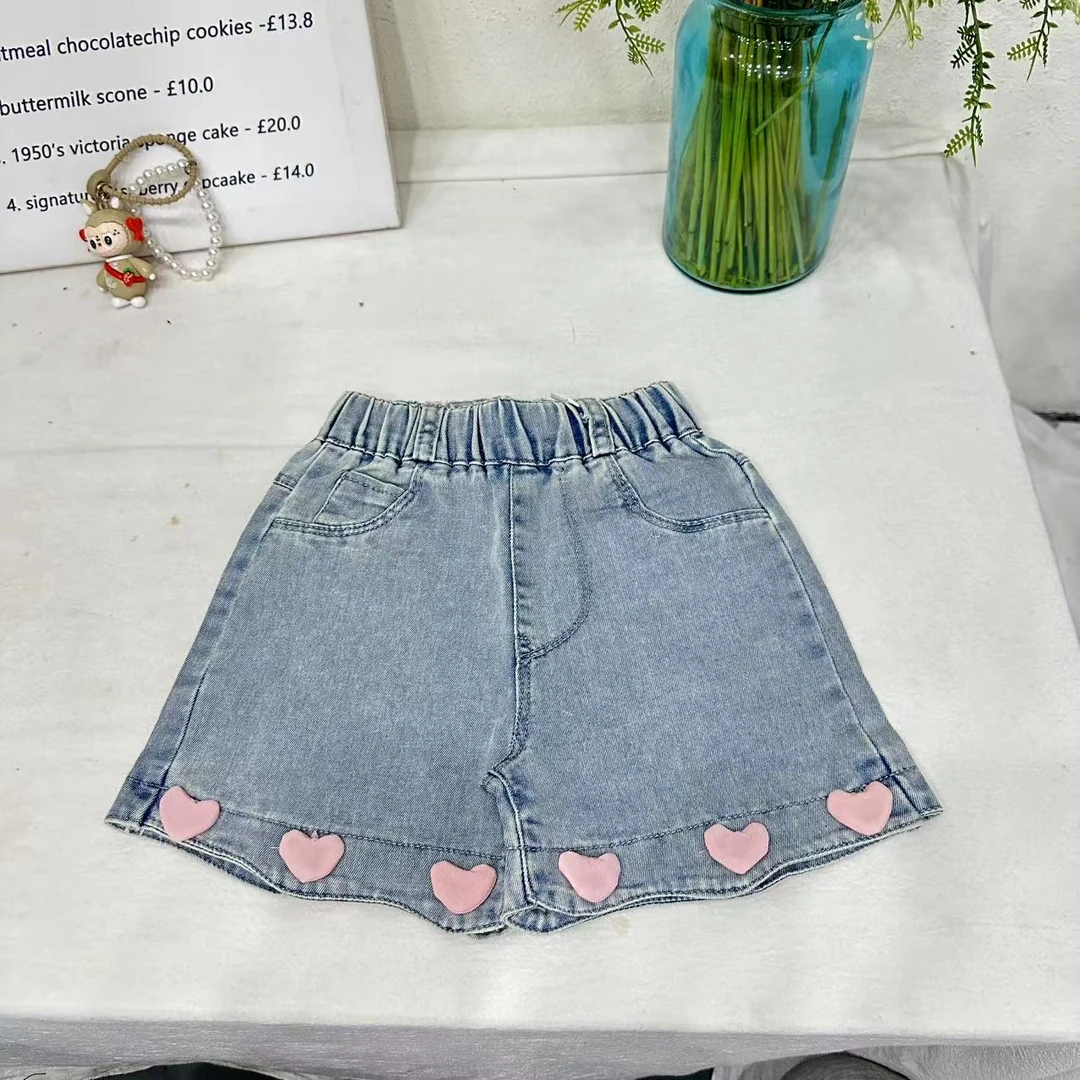 NZK-1129 儿童短裤时尚休闲宽松中大童韩版洋气高品质牛仔裤