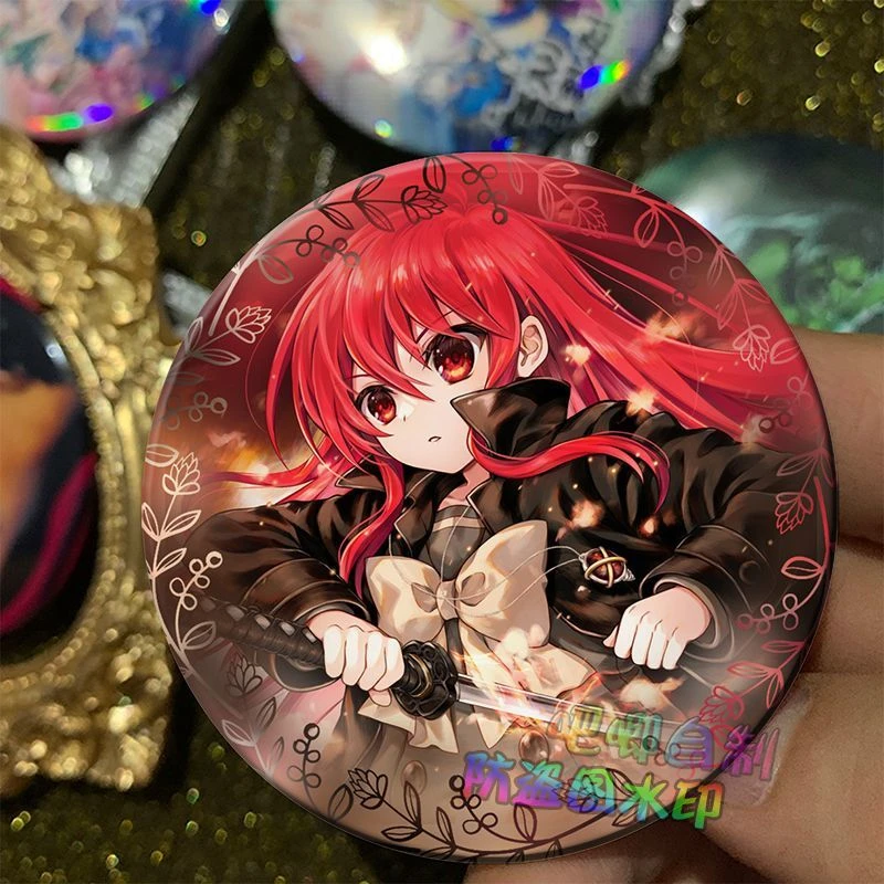 灼眼的夏娜 周边镭射吧唧徽章马口铁来图定制谷子胸针礼物小礼品