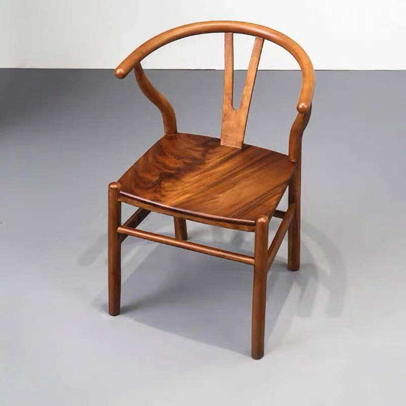 Y椅进口胡桃木全实木餐桌椅茶桌椅办公椅