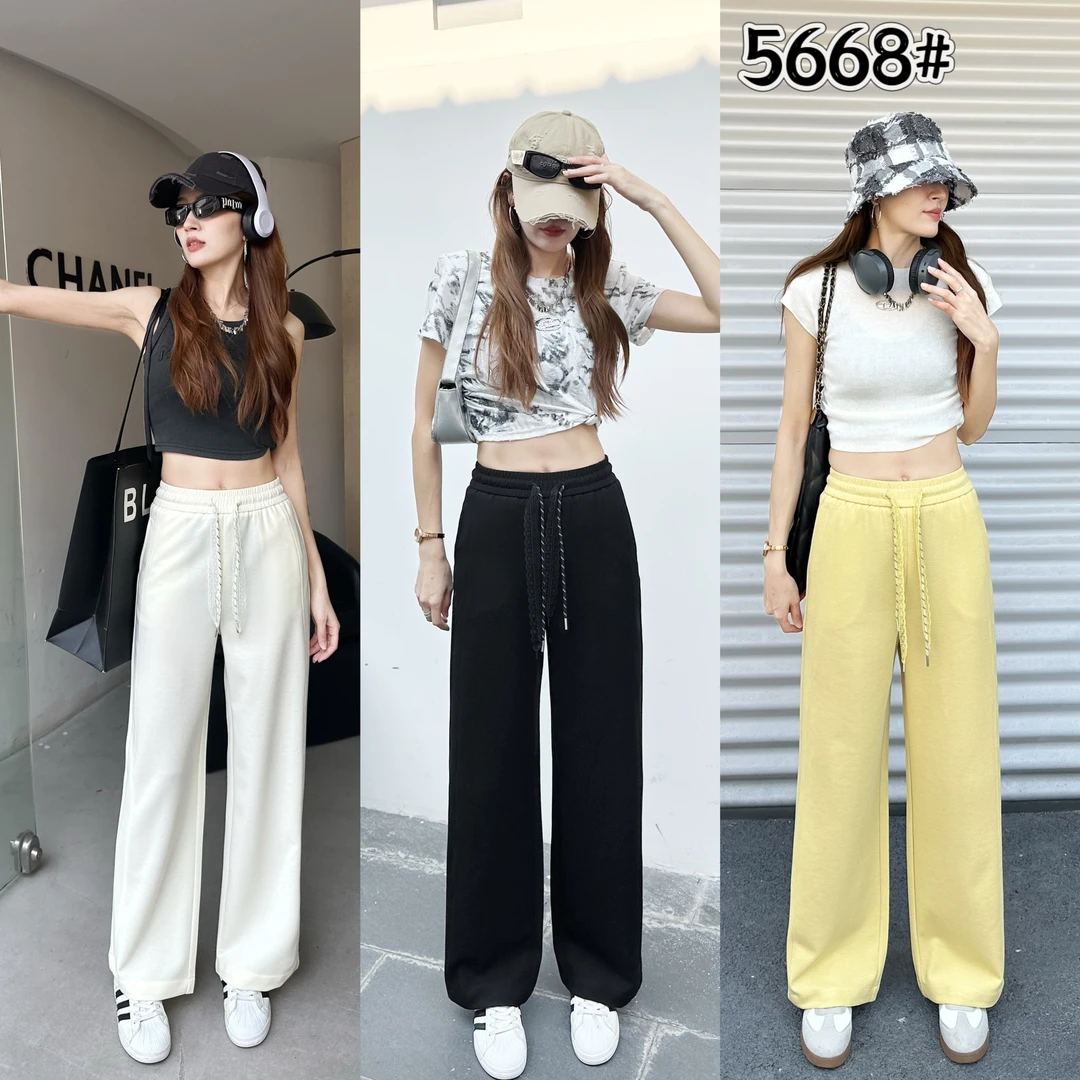 2025年新款夏季时芳高品质的窄板直筒裤5668