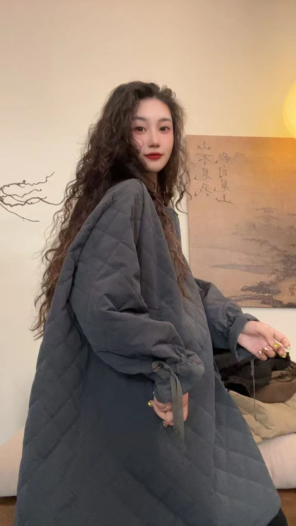 museguhui/木色古汇26667#气质百搭休闲时尚套头设计款棉服