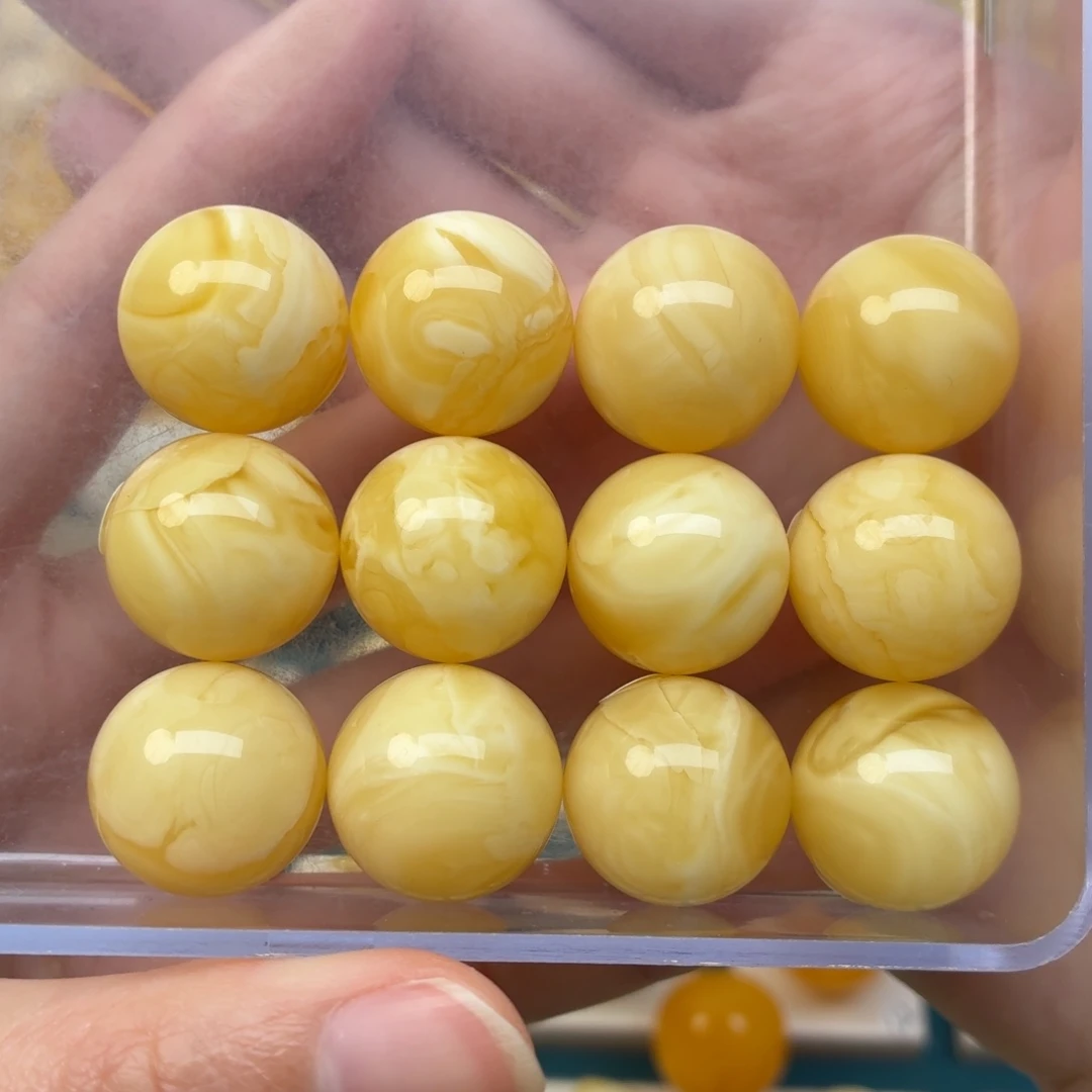 蜜蜡未镶嵌裸石17手串