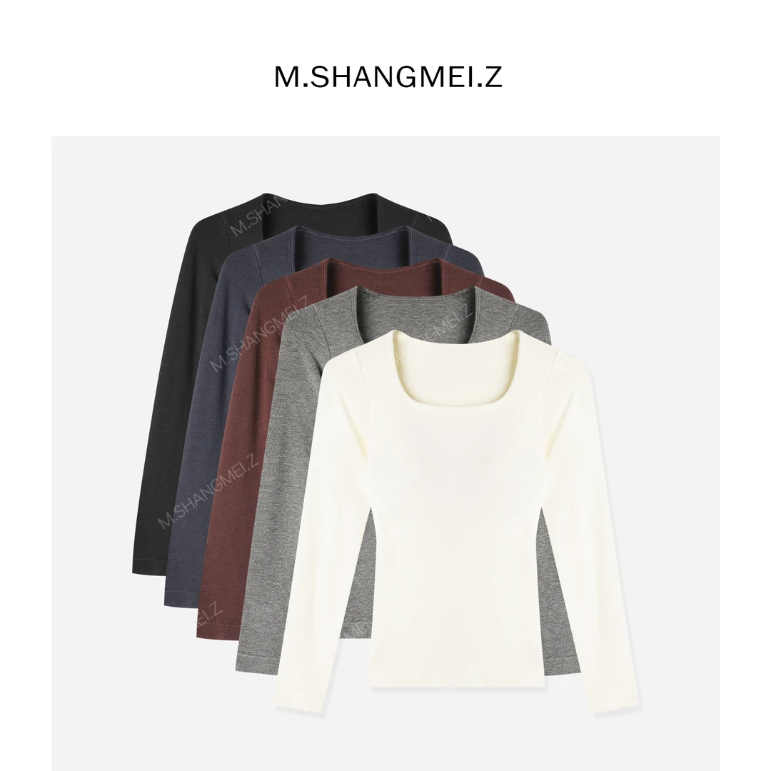 M.SHANGMEI.Z/沐熙【  天衣无缝】美大哥弹力舒适打底上衣X093077