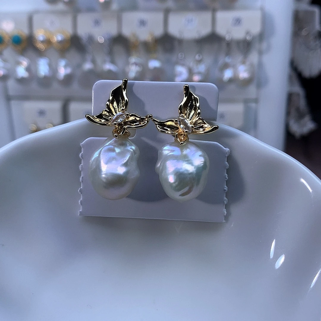 耳饰合金淡水珍珠特价4253