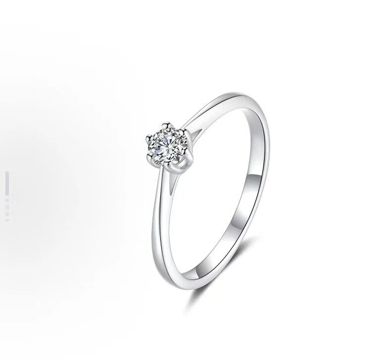 私人定制 周家六爪女戒0.3ct