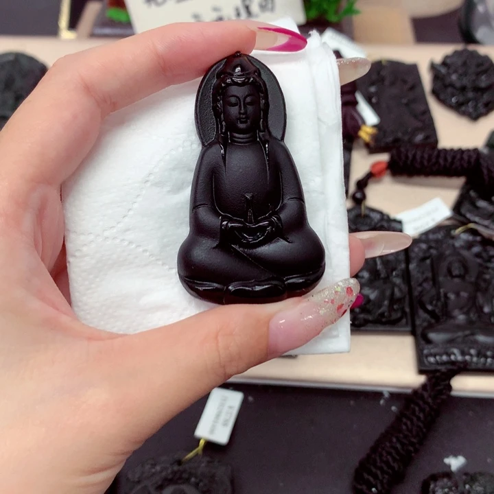 冰*纯天然a货钢琴黑挂件