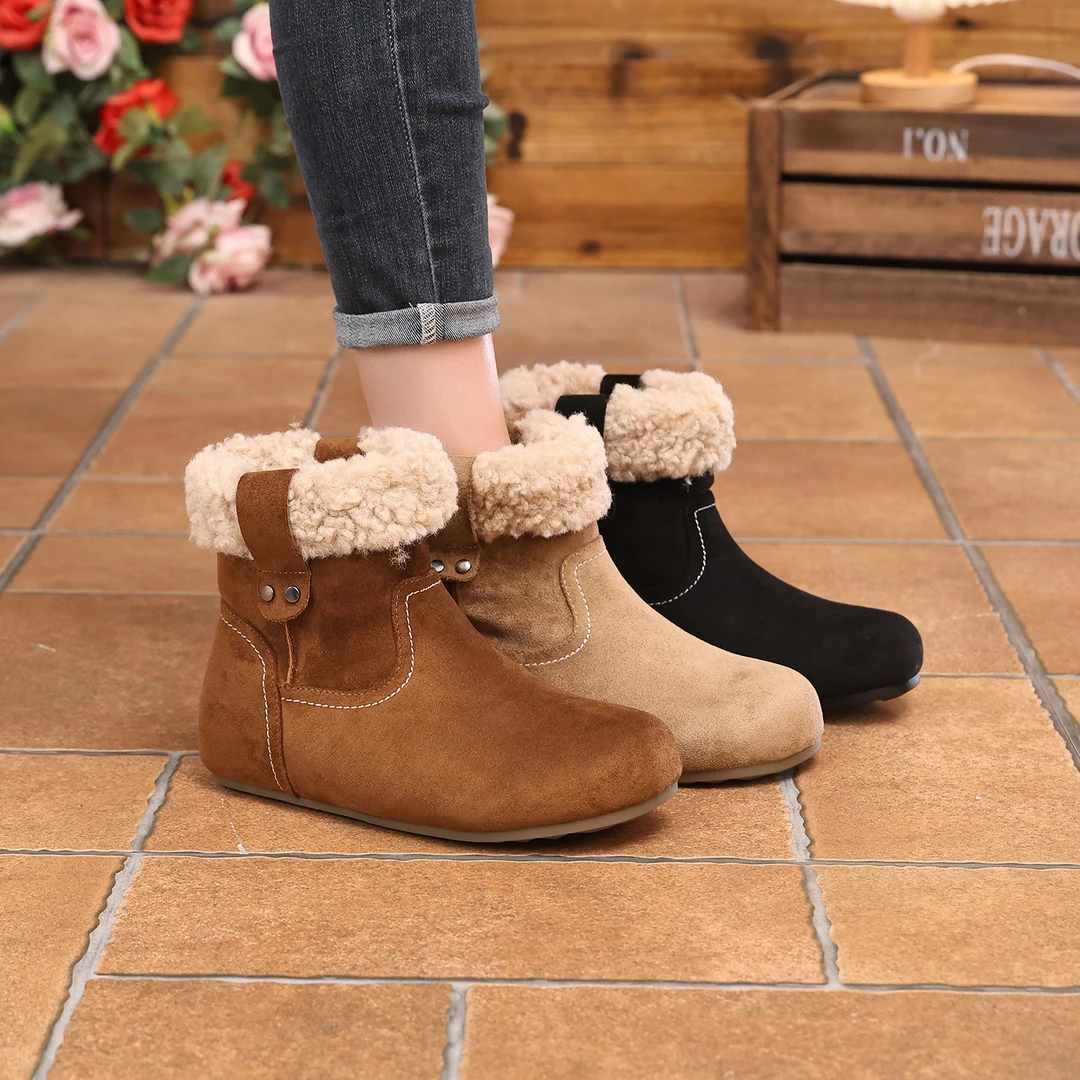 IG/IGR增高3CM2025冬季时尚百搭新款爆款潮流高级复古短靴60218-1