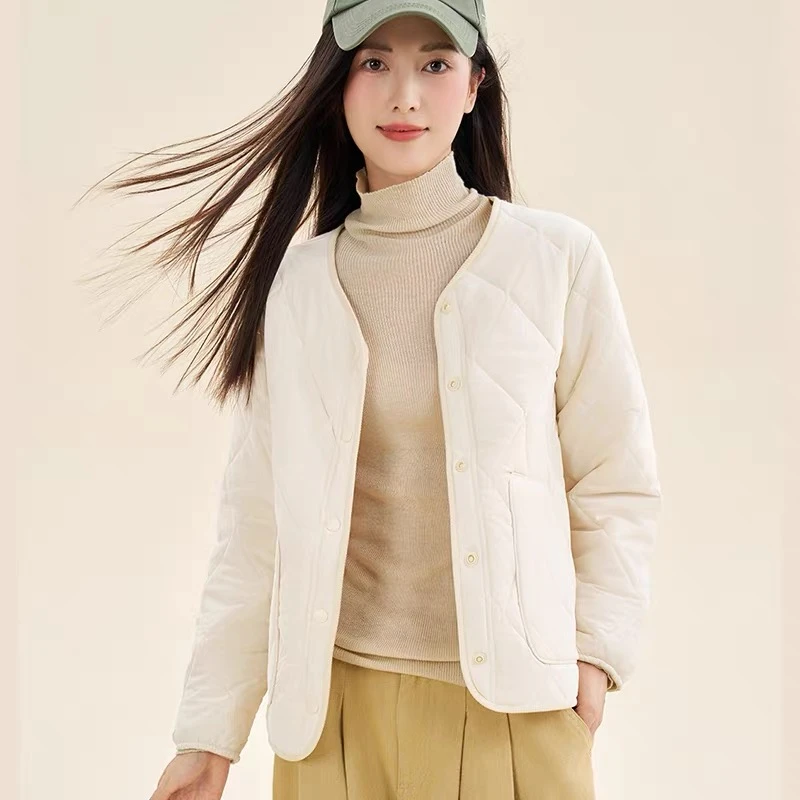 【TIAN XIN YUN】秋冬季保暖女士简约防风短款外套-7021#