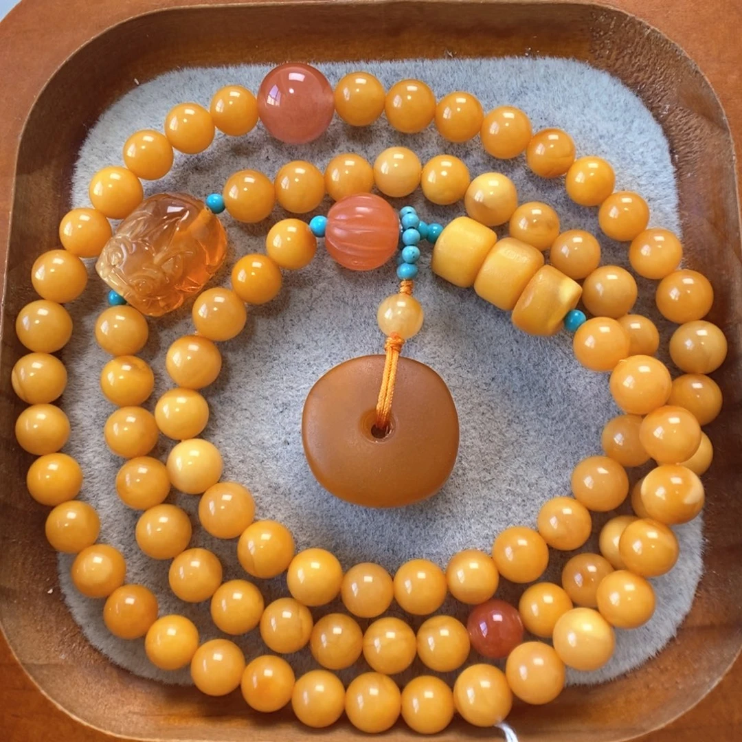 蜜蜡未镶嵌手串蜜蜡