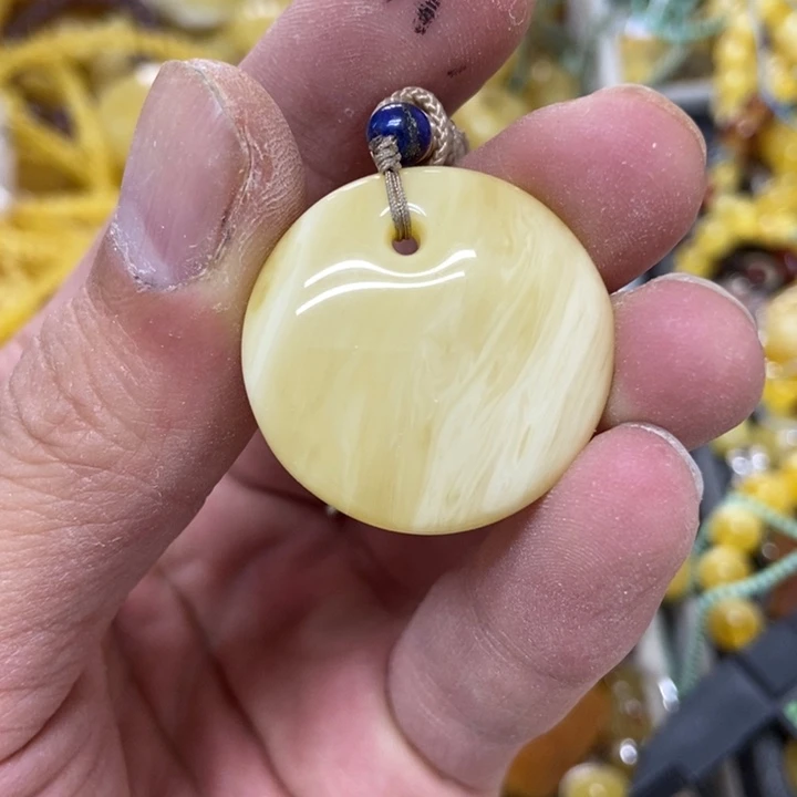 未镶嵌蜜蜡裸石吊坠