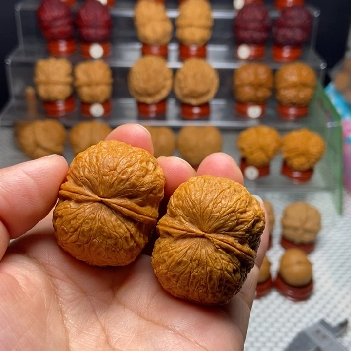 文玩核桃把件鹦鹉元宝43