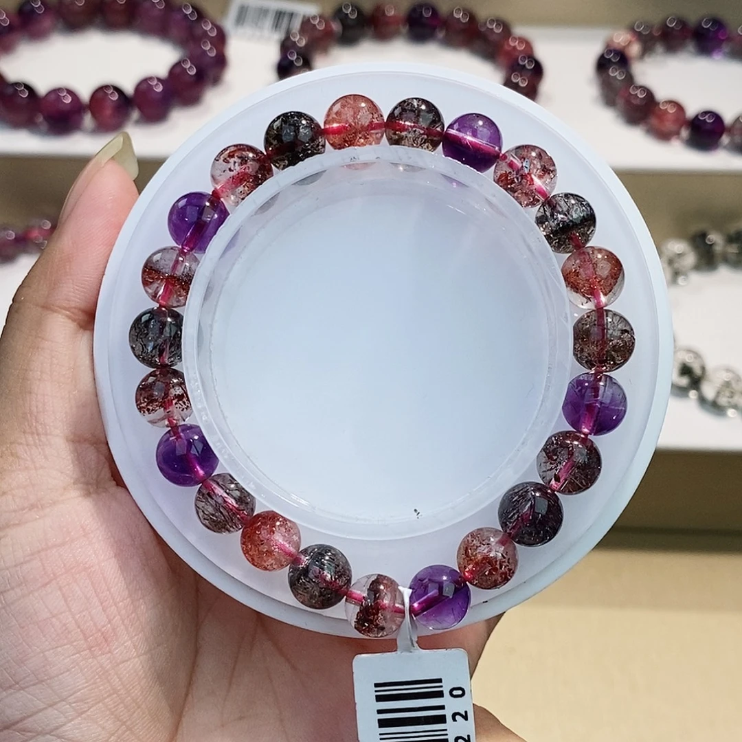 未镶嵌水晶手链黑加仑8