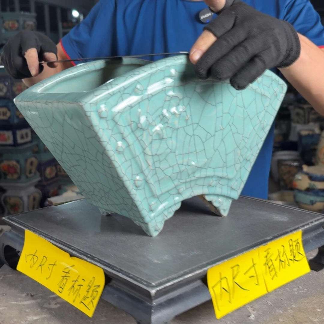 一风堂石湾花盆 内26*13*15