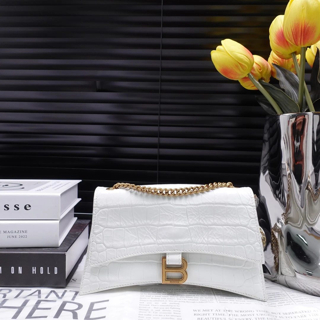 95新 Balenciaga/巴黎世家 白色单肩包T10307269