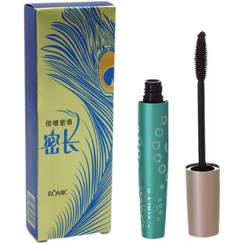 柏美姿倍增密扇睫毛膏单头硅胶头软头密长 防水防汗持久不晕染