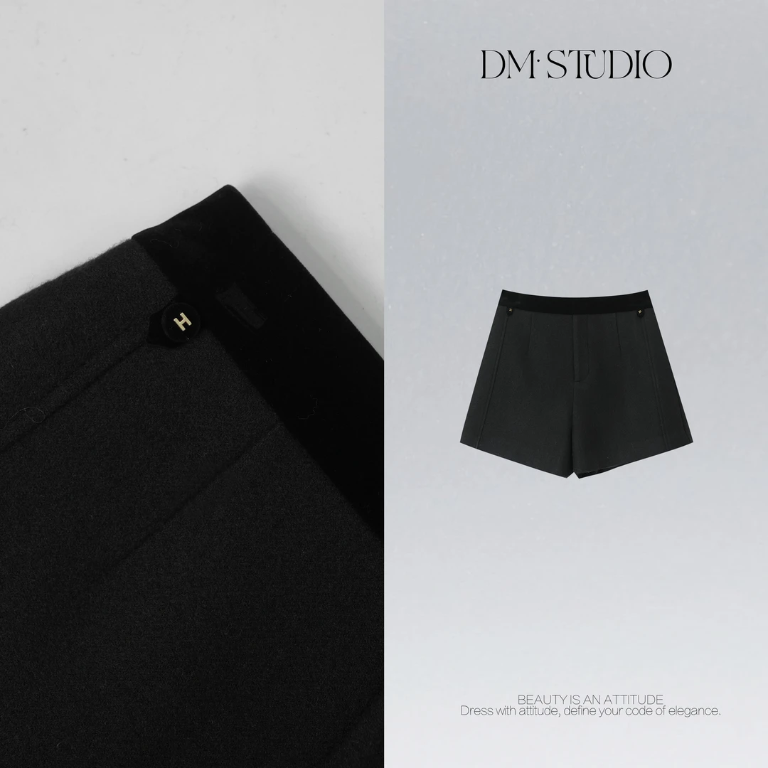 DEDM•STUDIO/显瘦极简风百搭气质时尚A字短裤2512DK/QQ07781