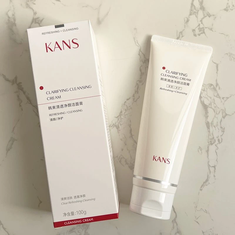 韩束白蛮腰清透净颜洁面膏氨基酸洗面奶女洁面乳清洁毛孔正品