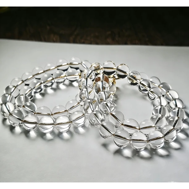 【小宝晶选】天然白水晶项链 多样性发一件 约12mm 574XBBR