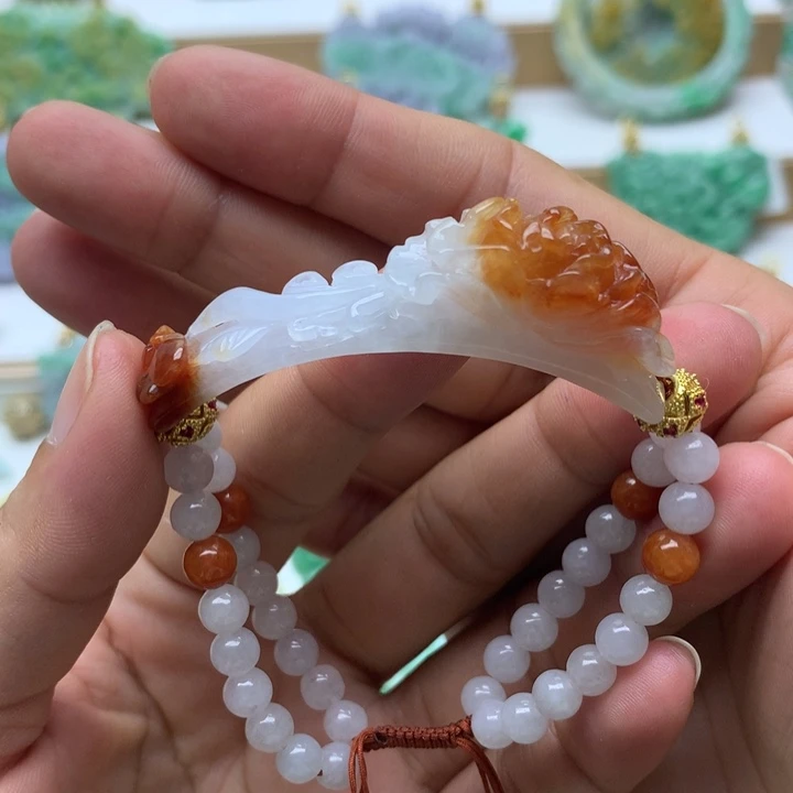 颈饰未镶嵌翡翠翡翠