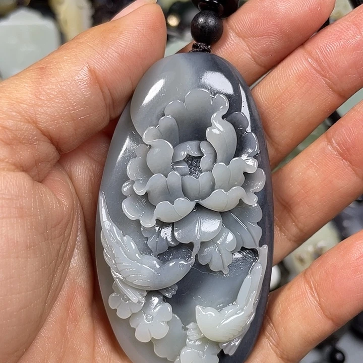 和田玉未镶嵌挂件