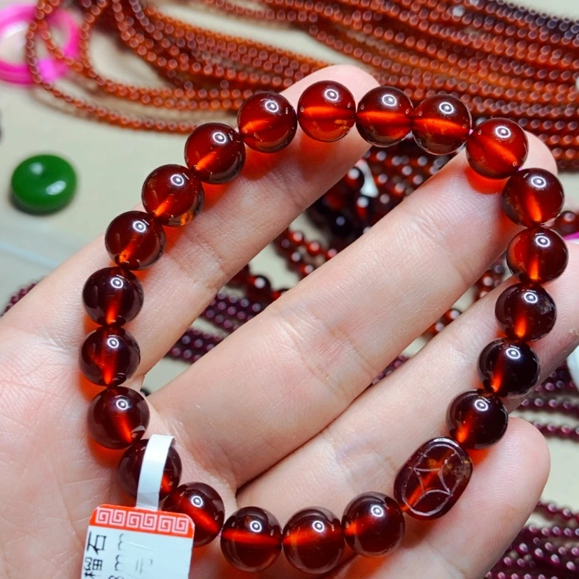 【闪购商品】未镶嵌手链石榴石9.3haom