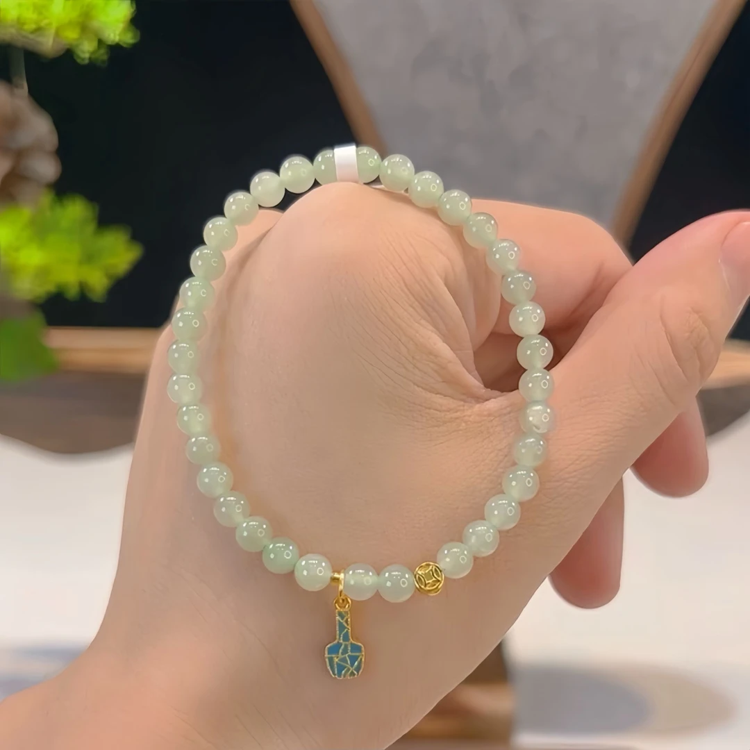 GZ3402和田玉-精品手串（带证书和礼盒）