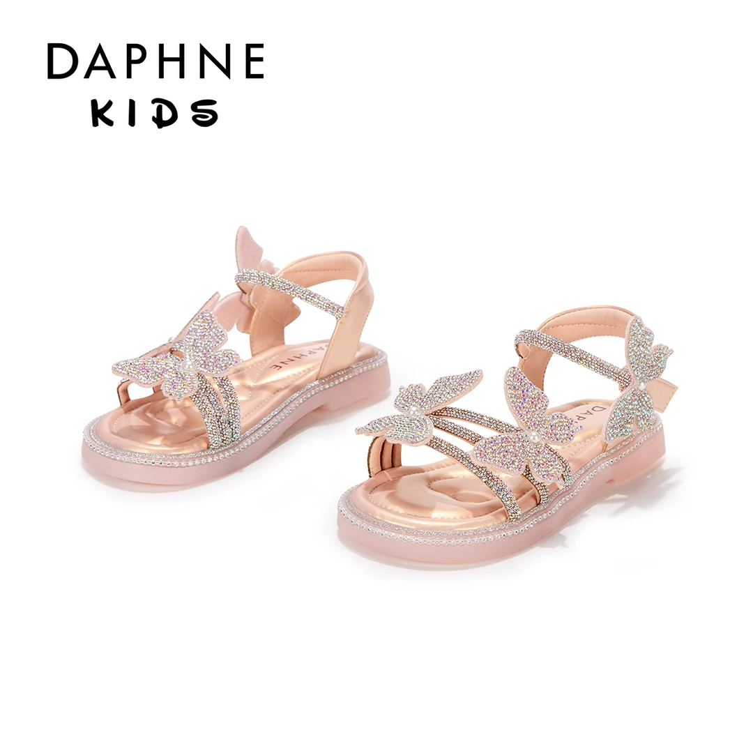 达芙妮女童公主鞋2025夏季新款软底儿童鞋夏款鞋子中大童女孩凉鞋