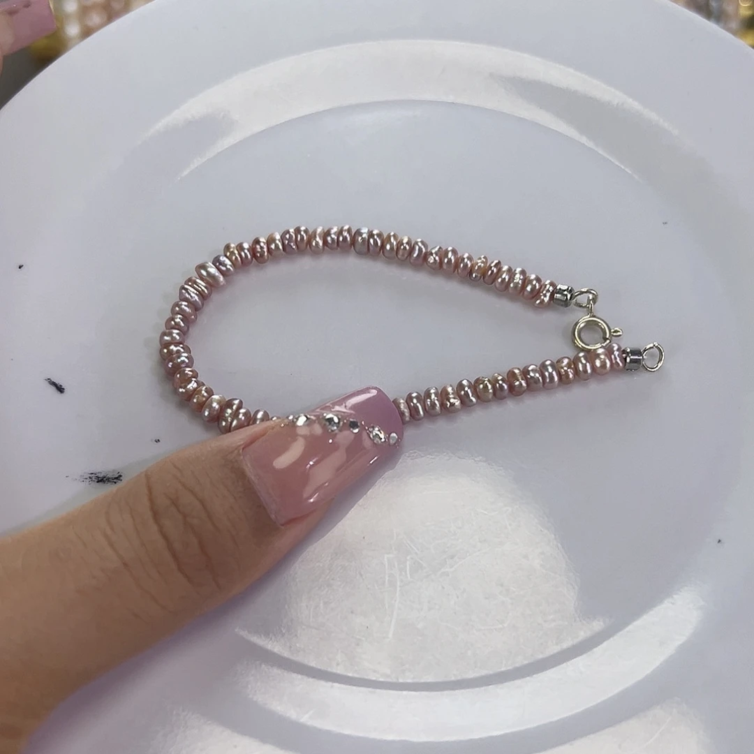 钛钢手绳淡水珍珠