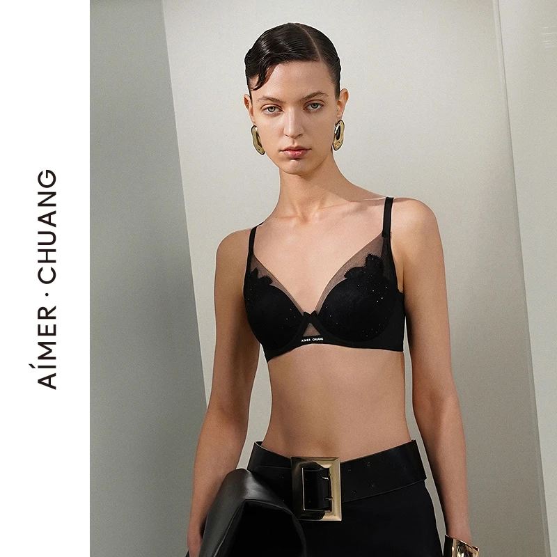 【素纹2】爱慕创4/4薄模杯大罩杯文胸CA111591