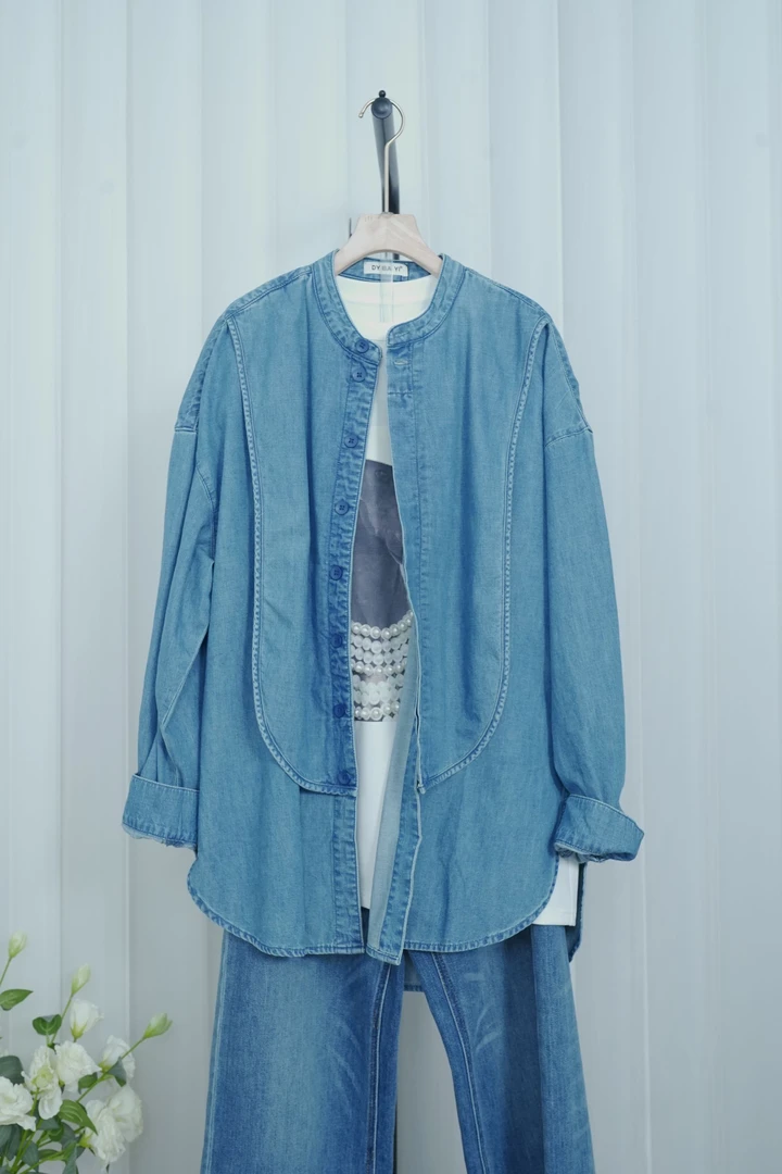 2025文哥工作室新品春季女装高定设计牛仔外套DJ-135